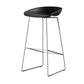 Industrial Indoor Armless Footrest Bar Stool with Metal Legs