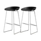 Industrial Indoor Armless Footrest Bar Stool with Metal Legs