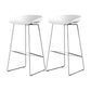 Industrial Indoor Armless Footrest Bar Stool with Metal Legs
