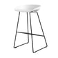 Industrial Indoor Armless Footrest Bar Stool with Metal Legs