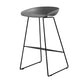 Industrial Indoor Armless Footrest Bar Stool with Metal Legs