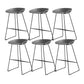 Industrial Indoor Armless Footrest Bar Stool with Metal Legs
