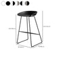 Industrial Indoor Armless Footrest Bar Stool with Metal Legs