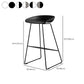 Industrial Indoor Armless Footrest Bar Stool with Metal Legs