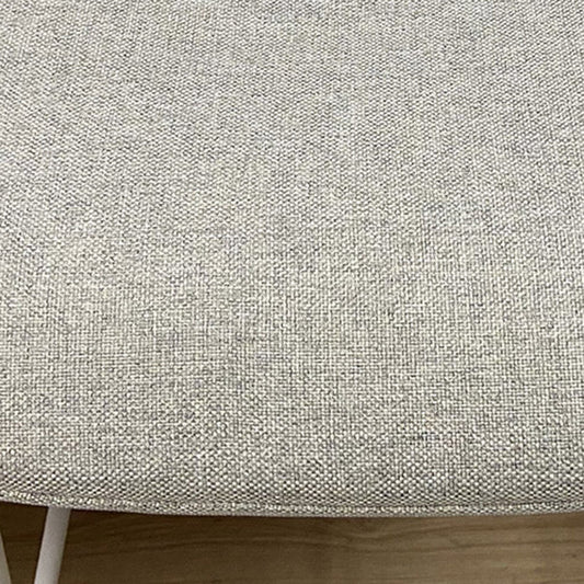 Sgabelli da bar senza braccia con sede con sede contemporanea con base in metallo bianco