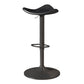 Saddle Seat Adjustable Height Swivel Armless Bar Stool with Footrest