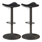 Saddle Seat Adjustable Height Swivel Armless Bar Stool with Footrest