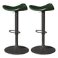 Saddle Seat Adjustable Height Swivel Armless Bar Stool with Footrest