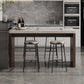 1/5 Pieces Modern Rectangle Sintered Stone Top Counter Table with High Stools