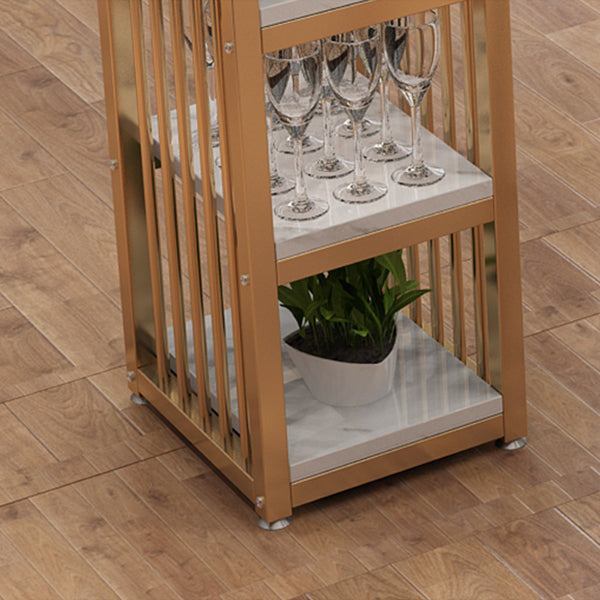 1/3 Glam Metal White and Gold Bar Stool and Table Set for Dining Room Clearhalo 'Bar Furniture' 'furn' 'furn_home_bar_bar_sets' 'Furniture' 'Home Bars & Bar Sets' 'home_bar_bar_sets' 'Kitchen & Dining Furniture' 7660868