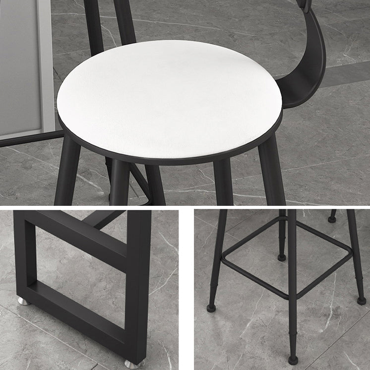 1/3/5 Pieces Modern Rectangle Sintered Stone Counter Table with High Stools