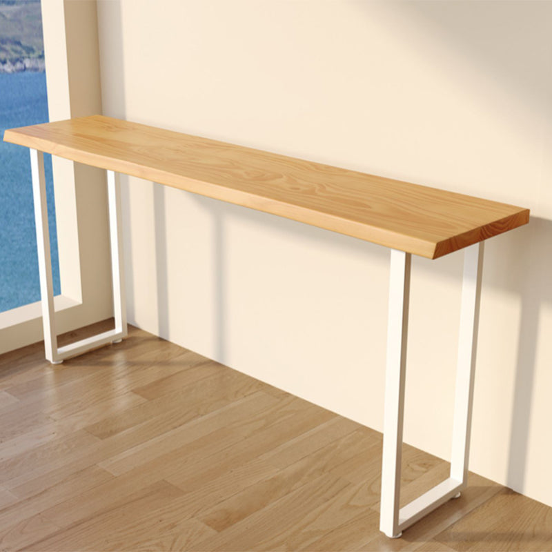 Contemporary Solid Wood Rectangle Bar Wine Table for Living Room Without Chairs Clearhalo 'Bar Furniture' 'Bar Tables' 'bar_tables' 'furn' 'furn_bar_tables' 'Furniture' 'Kitchen & Dining Furniture' 7660944