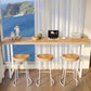 Contemporary Solid Wood Rectangle Bar Wine Table for Living Room Clearhalo 'Bar Furniture' 'Bar Tables' 'bar_tables' 'furn' 'furn_bar_tables' 'Furniture' 'Kitchen & Dining Furniture' 7660946