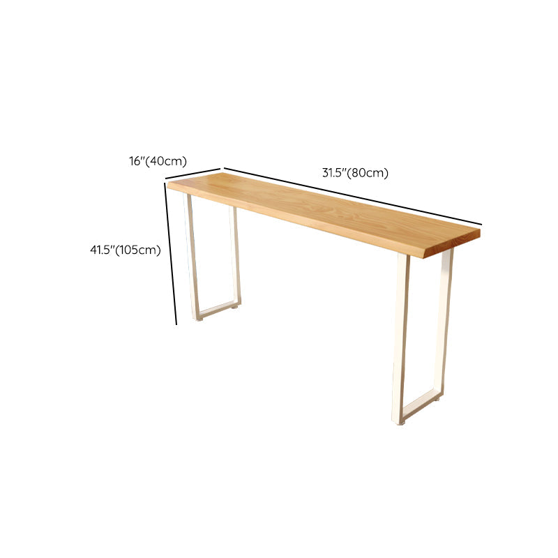 Contemporary Solid Wood Rectangle Bar Wine Table for Living Room Clearhalo 'Bar Furniture' 'Bar Tables' 'bar_tables' 'furn' 'furn_bar_tables' 'Furniture' 'Kitchen & Dining Furniture' 7660952