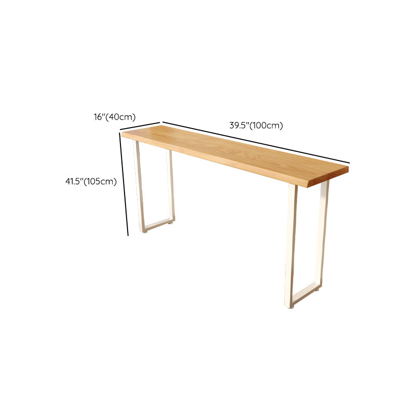 Contemporary Solid Wood Rectangle Bar Wine Table for Living Room Clearhalo 'Bar Furniture' 'Bar Tables' 'bar_tables' 'furn' 'furn_bar_tables' 'Furniture' 'Kitchen & Dining Furniture' 7660953