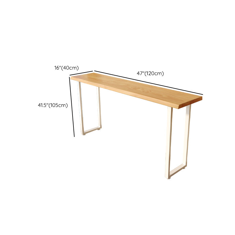 Contemporary Solid Wood Rectangle Bar Wine Table for Living Room Clearhalo 'Bar Furniture' 'Bar Tables' 'bar_tables' 'furn' 'furn_bar_tables' 'Furniture' 'Kitchen & Dining Furniture' 7660954