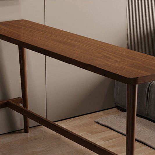 Eigentijdse stijl rechthoek vaste houten barkruktafel voor woonkamer