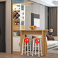 Moderne en eigentijdse speciale houten barhoogtetafel voor de woonkamer