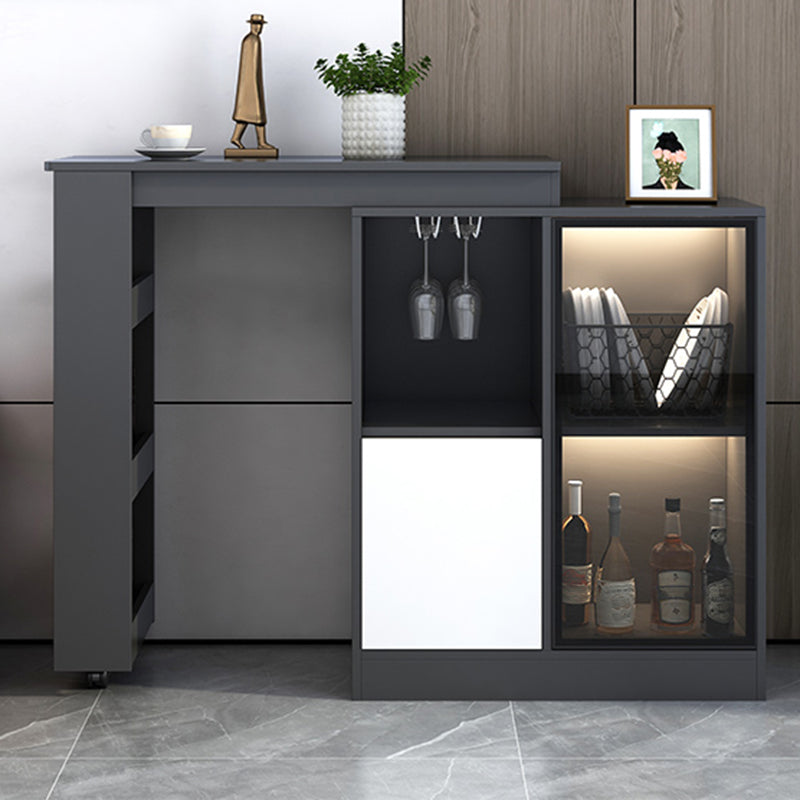 Contemporary Style Rectangle Wood Bar Height Table for Living Room Clearhalo 'Bar Furniture' 'Bar Tables' 'bar_tables' 'furn' 'furn_bar_tables' 'Furniture' 'Kitchen & Dining Furniture' 7661019