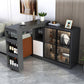 Contemporary Style Rectangle Wood Bar Height Table for Living Room Clearhalo 'Bar Furniture' 'Bar Tables' 'bar_tables' 'furn' 'furn_bar_tables' 'Furniture' 'Kitchen & Dining Furniture' 7661021