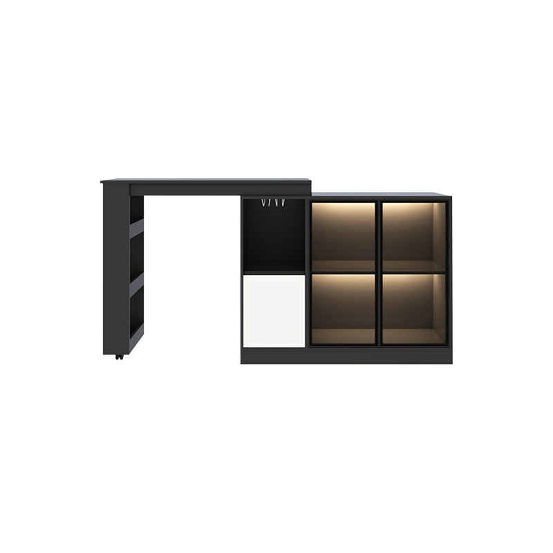 Contemporary Style Rectangle Wood Bar Height Table for Living Room Clearhalo 'Bar Furniture' 'Bar Tables' 'bar_tables' 'furn' 'furn_bar_tables' 'Furniture' 'Kitchen & Dining Furniture' 7661028