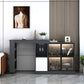 Contemporary Style Rectangle Wood Bar Height Table for Living Room 47.2"L x 15.7"W x 41.3"H White-Black Without Chairs Clearhalo 'Bar Furniture' 'Bar Tables' 'bar_tables' 'furn' 'furn_bar_tables' 'Furniture' 'Kitchen & Dining Furniture' 7661031