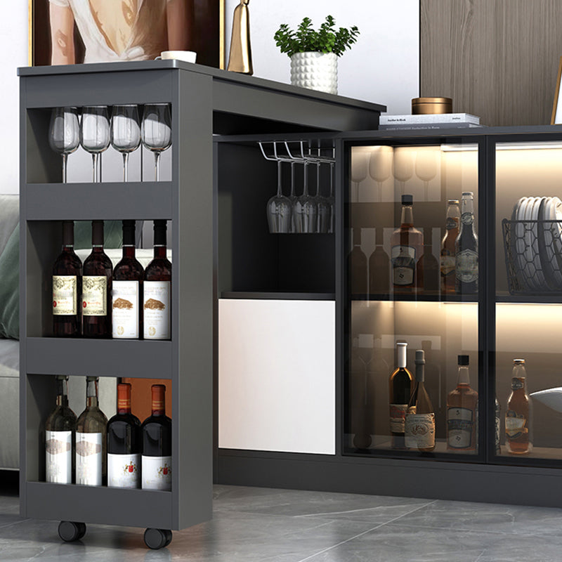 Contemporary Style Rectangle Wood Bar Height Table for Living Room Clearhalo 'Bar Furniture' 'Bar Tables' 'bar_tables' 'furn' 'furn_bar_tables' 'Furniture' 'Kitchen & Dining Furniture' 7661032