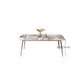 Modern White Stone Rectangular Kitchen Dining Table for Dining Hall Clearhalo 'Dining Tables & Seating' 'Dining Tables' 'dining_table' 'furn' 'furn_dining_table' 'Furniture' 'Kitchen & Dining Furniture' 7661264