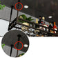 Metal Hanging Kitchen Wine Holder with Glass Holder & Storage Shelf Clearhalo 'furn' 'furn_wine_racks' 'Furniture' 'Kitchen & Dining Furniture' 'Wine Racks' 'wine_racks' 7662077