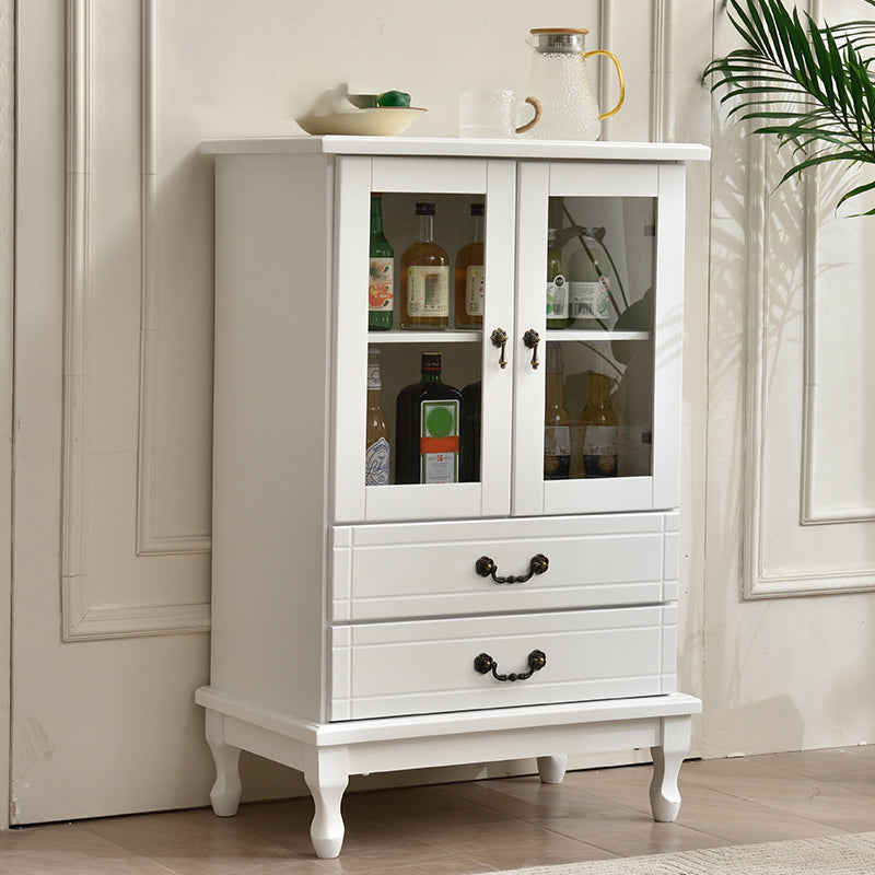 Matte Finish Wooden Floor Wine Holder with Storage for Dining Room 26"L x 16"W x 40"H White Clearhalo 'furn' 'furn_wine_racks' 'Furniture' 'Kitchen & Dining Furniture' 'Wine Racks' 'wine_racks' 7662090