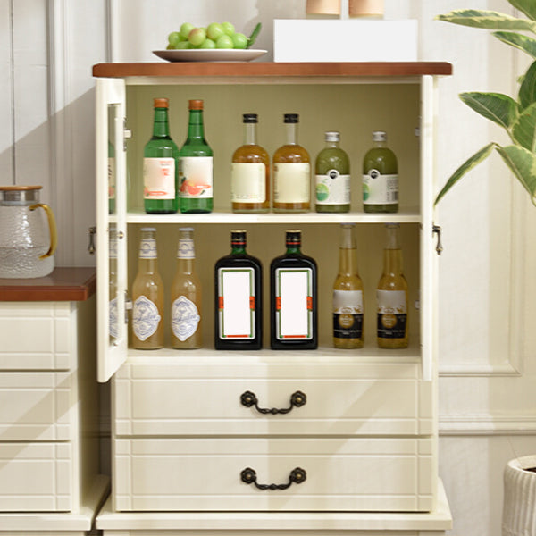 Matte Finish Wooden Floor Wine Holder with Storage for Dining Room Clearhalo 'furn' 'furn_wine_racks' 'Furniture' 'Kitchen & Dining Furniture' 'Wine Racks' 'wine_racks' 7662094