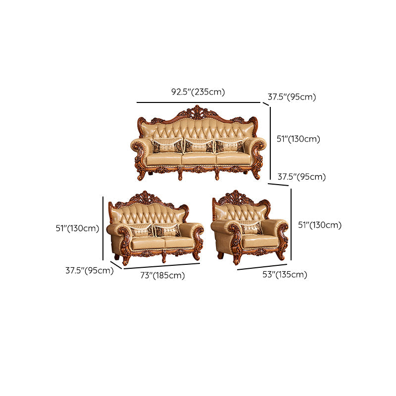 Mid secolo moderno vera pelle vera in pelle trapuntata di divano arrotolato per soggiorno