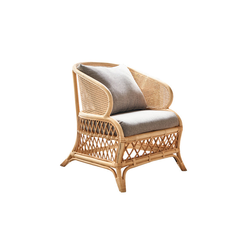 Cadre en bois scandinave canapé de mélange en coton en gris pour le salon