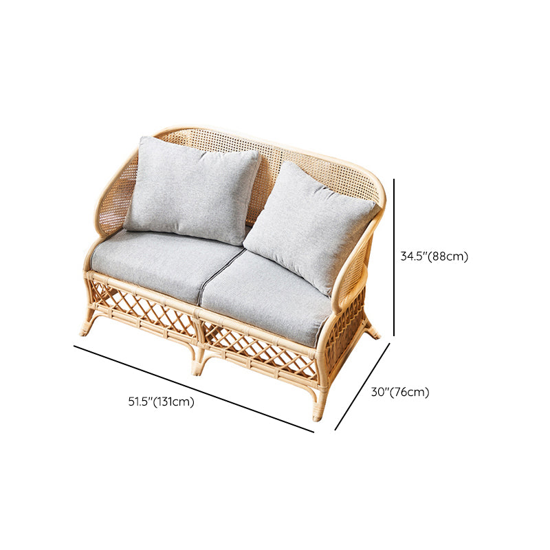 Cadre en bois scandinave canapé de mélange en coton en gris pour le salon