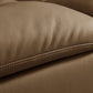 Contemporary 43.3" Wide Solid Color Faux Leather Flared Arm Sofa