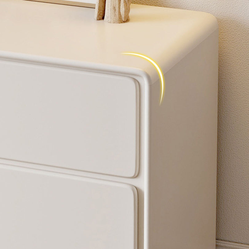 Specchio illuminato in legno bianco con tavolo da toeletta per vanità camera da letto del cassetto