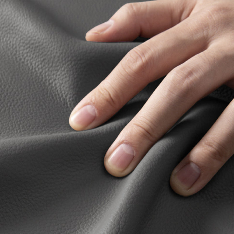 Contemporary Genuine Leather Flared Arm Sofa For Living Room