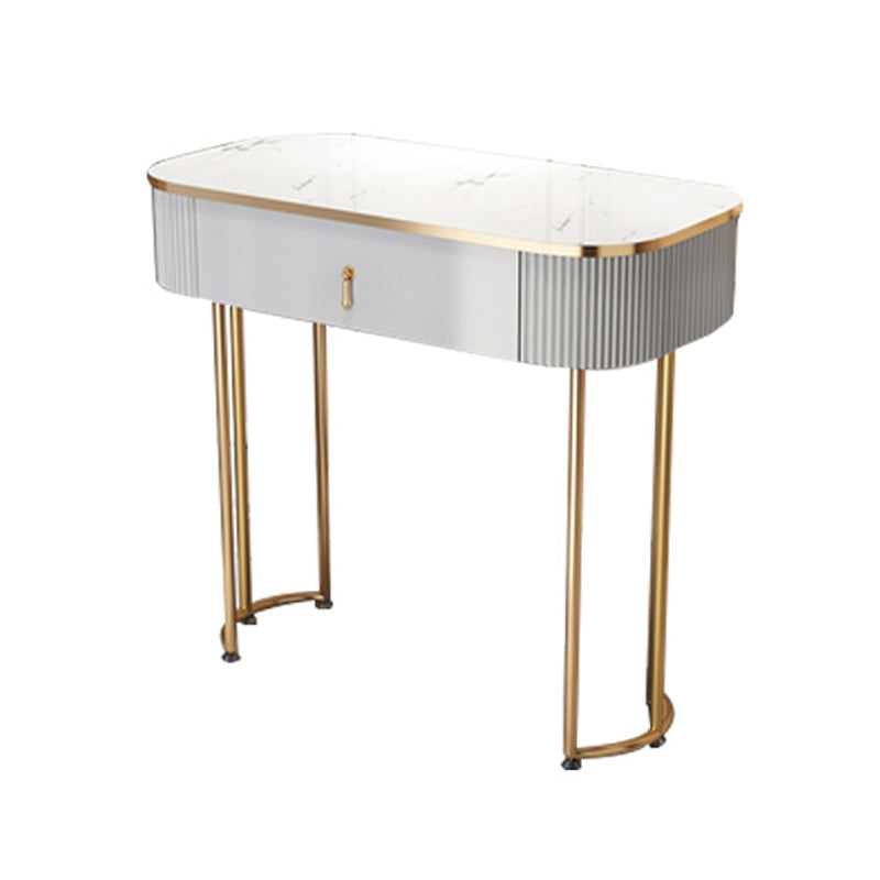 Modern White With Drawer Lighted Mirror Bedroom Dressing Table