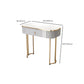 Modern White With Drawer Lighted Mirror Bedroom Dressing Table