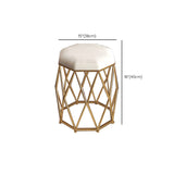 Camera da letto a specchio illuminato in oro contemporaneo con cassetto del trucco in legno