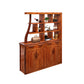Solid Wood Cabinet in Brown 78.74" Tall Accent Cabinet with Drawers and Shelves 60"L x 15"W x 79"H Clearhalo 'Cabinets & Chests' 'cabinets_chests' 'furn' 'furn_cabinets_chests' 'Furniture' 'Living Room Furniture' 7662785