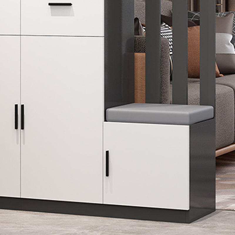 Contemporary Rectangle Wooden 11.81" Wide Accent Cabinet with Drawer Clearhalo 'Cabinets & Chests' 'cabinets_chests' 'furn' 'furn_cabinets_chests' 'Furniture' 'Living Room Furniture' 7662987