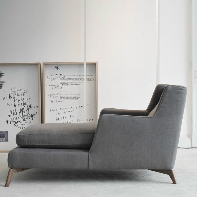 Upholstered Chaise Lounge Couch Micro-Fabric Chaise Lounge Chair Scandinavian Chaise Clearhalo 'Chairs & Seating' 'Chaise Lounge' 'chaise_lounge' 'furn' 'furn_chaise_lounge' 'Furniture' 'Living Room Furniture' 7663029