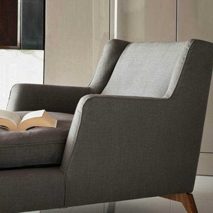 Upholstered Chaise Lounge Couch Micro-Fabric Chaise Lounge Chair Scandinavian Chaise Clearhalo 'Chairs & Seating' 'Chaise Lounge' 'chaise_lounge' 'furn' 'furn_chaise_lounge' 'Furniture' 'Living Room Furniture' 7663033