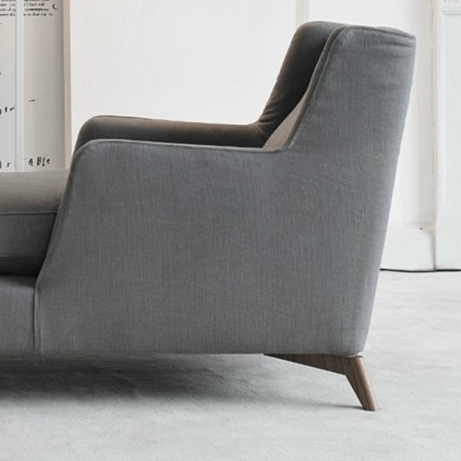 Upholstered Chaise Lounge Couch Micro-Fabric Chaise Lounge Chair Scandinavian Chaise Clearhalo 'Chairs & Seating' 'Chaise Lounge' 'chaise_lounge' 'furn' 'furn_chaise_lounge' 'Furniture' 'Living Room Furniture' 7663034