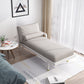 Scandinavian Removal Upholstered Chaise Lounge Couch Two Arms Chaise