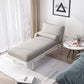 Scandinavian Removal Upholstered Chaise Lounge Couch Two Arms Chaise