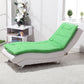 Modern Cushioned Chaise Lounge Armless Chaise for Living Room Adjustable Chaise PU（Polyurethane） Green Clearhalo 'Chairs & Seating' 'Chaise Lounge' 'chaise_lounge' 'furn' 'furn_chaise_lounge' 'Furniture' 'Living Room Furniture' 7663074