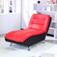 Modern Cushioned Chaise Lounge Armless Chaise for Living Room Adjustable Chaise PU（Polyurethane） Red Clearhalo 'Chairs & Seating' 'Chaise Lounge' 'chaise_lounge' 'furn' 'furn_chaise_lounge' 'Furniture' 'Living Room Furniture' 7663088