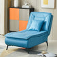 Modern Cushioned Chaise Lounge Armless Chaise for Living Room Adjustable Chaise Leather Sky Blue Clearhalo 'Chairs & Seating' 'Chaise Lounge' 'chaise_lounge' 'furn' 'furn_chaise_lounge' 'Furniture' 'Living Room Furniture' 7663091